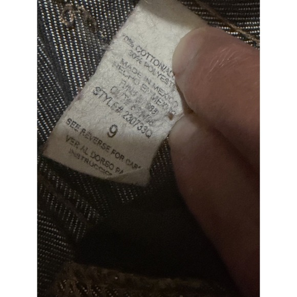 Vintage LEI Jeans Womens 9 juniors Metallic Dark Wash Denim Y2k Bootcut NEW 182 - Picture 5 of 9